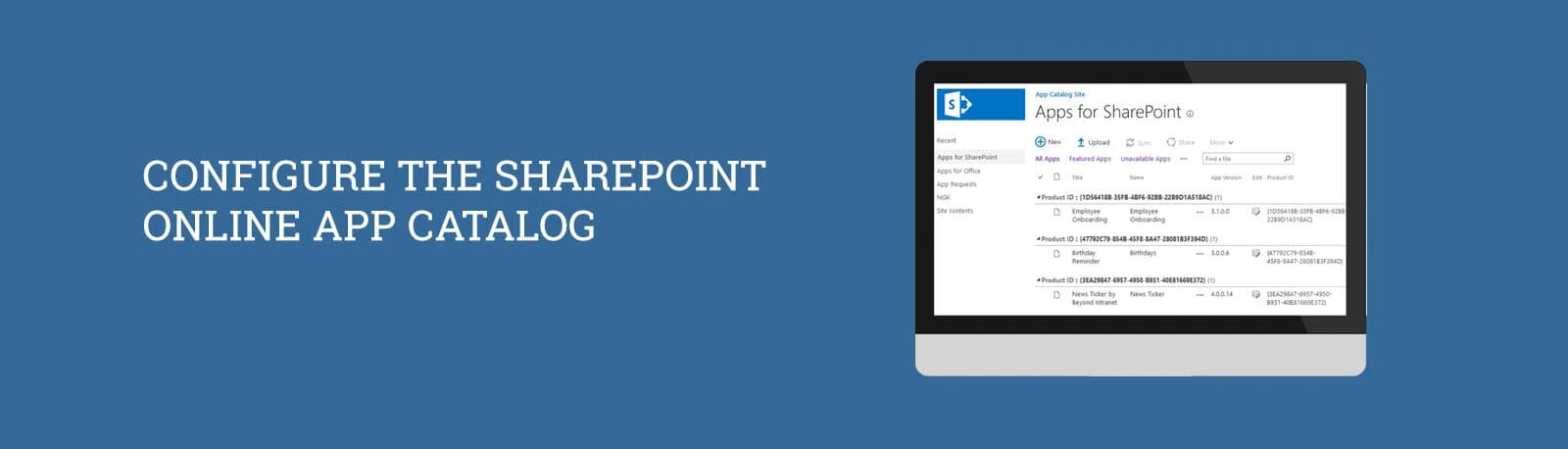 Configure the SharePoint Online App Catalog