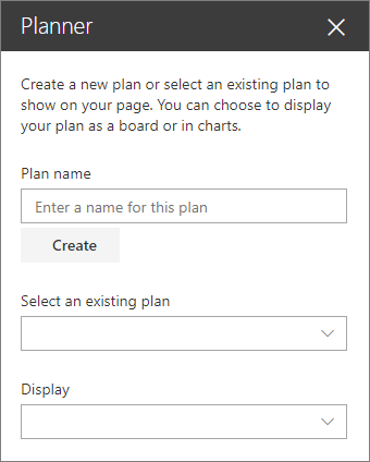 Microsoft Planner, SharePoint Online team sites