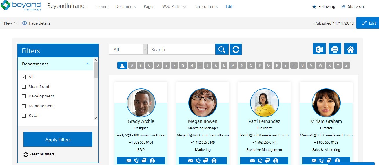 SharePoint Employee Directory