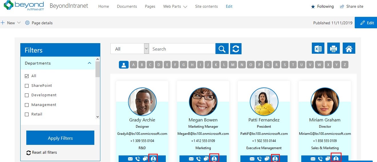 Employee Directory Way to add value to your page
