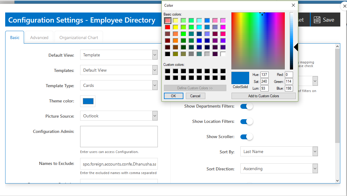 Configuration Setting