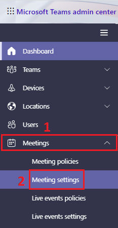 Microsoft Teams Setting