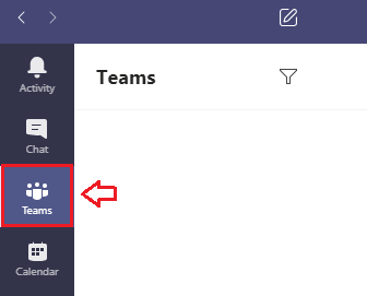 Microsoft Teams Navigation