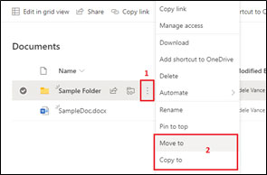 Move Files in SharePoint