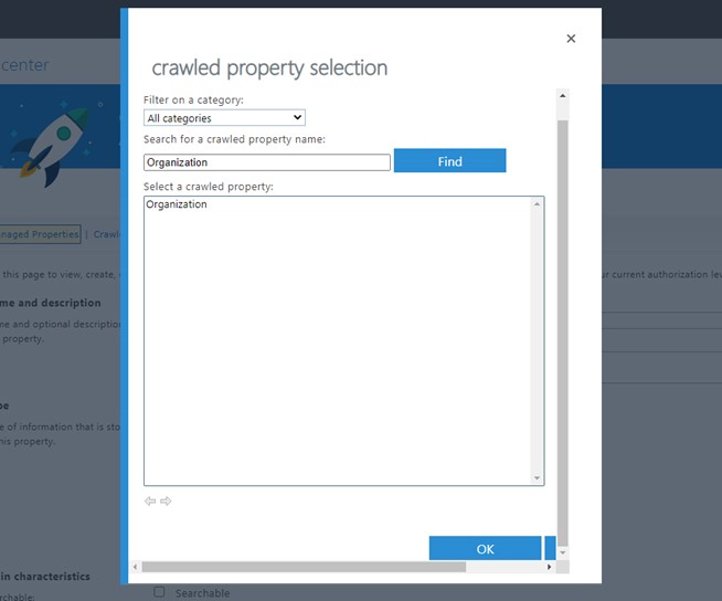 Crawled Property Selection SharePoint