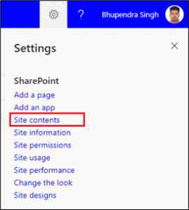 Sharepoint Site list