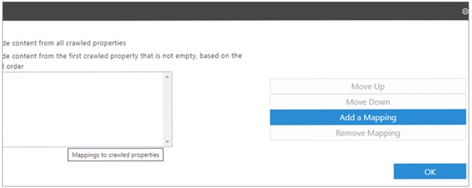 SharePoint Add a Mapping