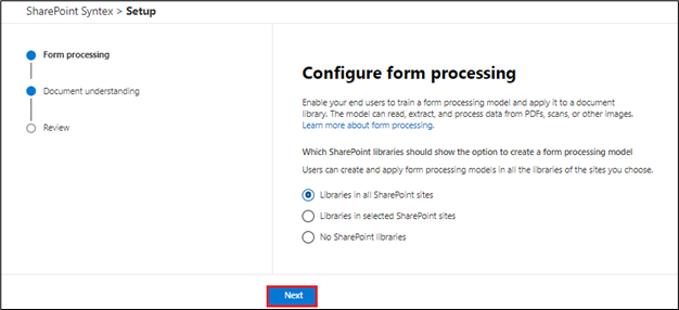 Configure Form Processing