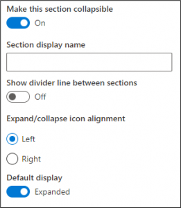 Collapsible Section 