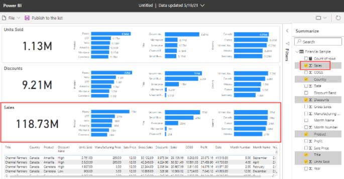 Change Data in report