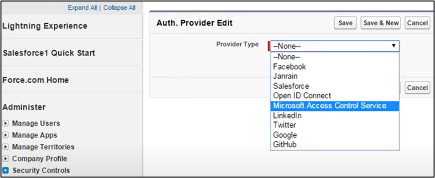 Auth Provider Edit