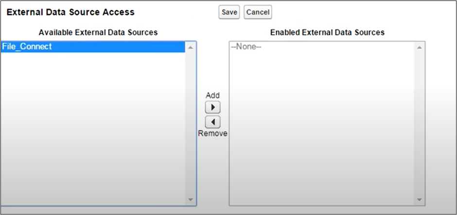 External Data Source Access