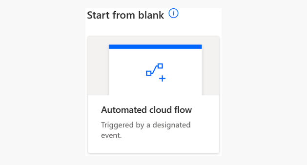 Click on Automated Flow