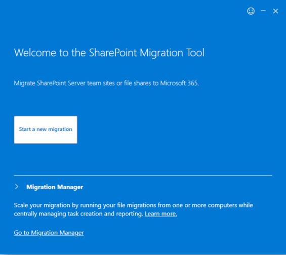 Start a new migration