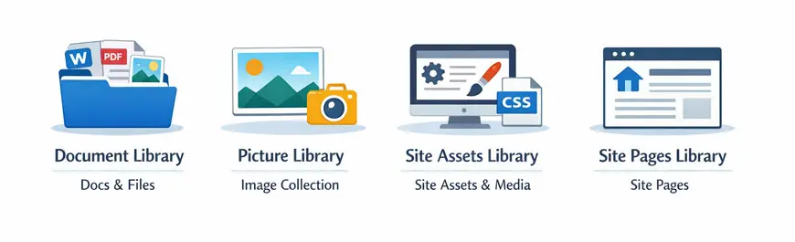 types of SharePoint library