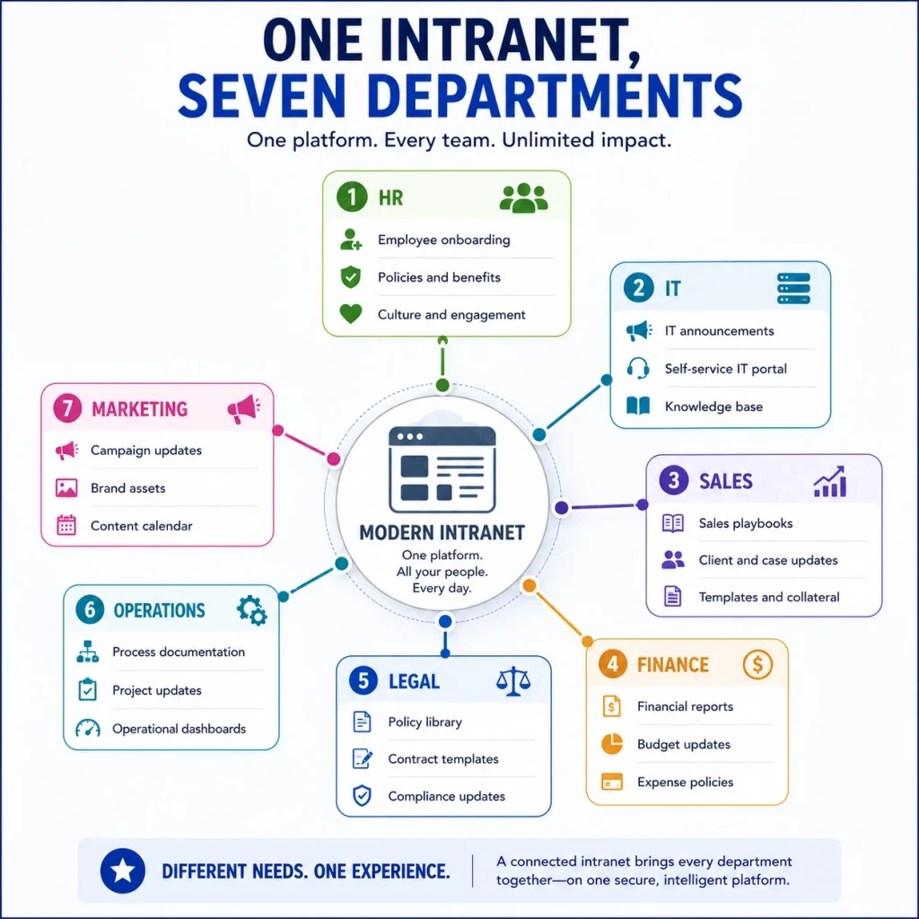 Intranet Benefits in Different Department