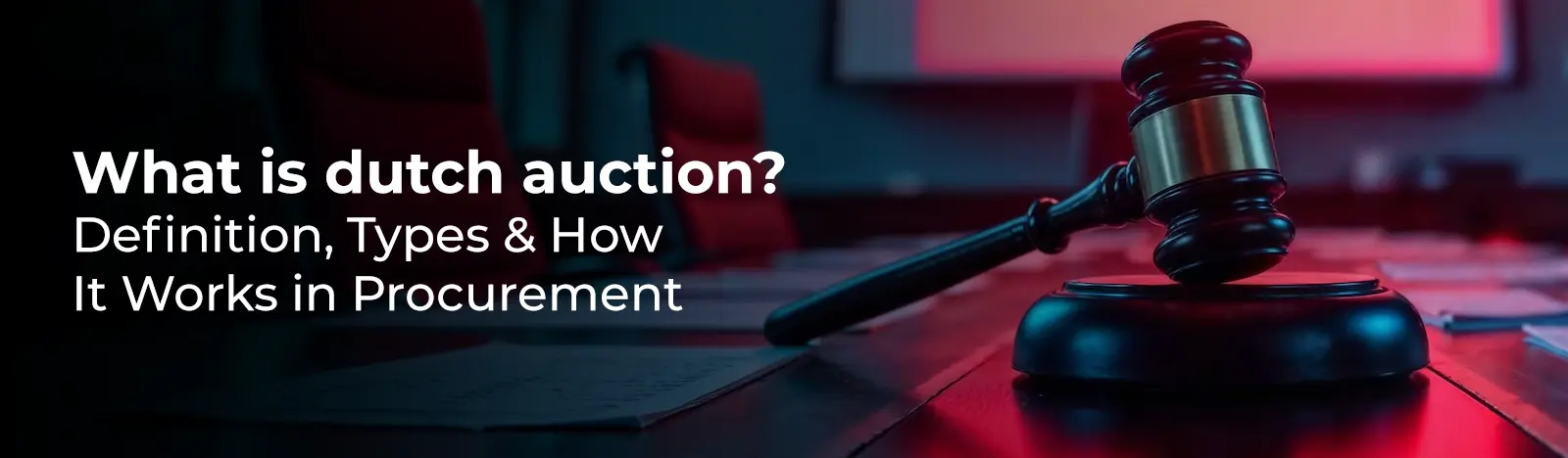 What Is a Dutch Auction? Definition, Types & How It Works in Procurement