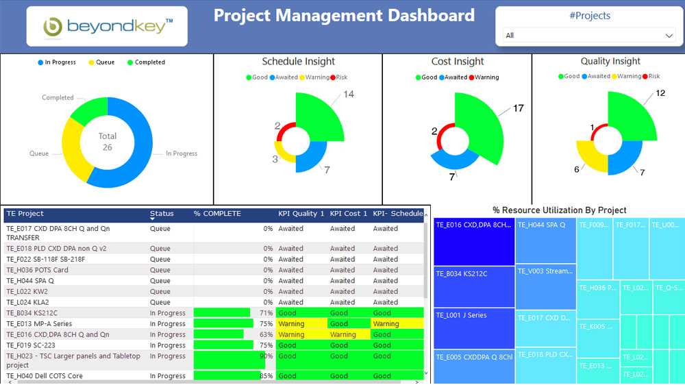 Project Management - Project Portfolio Dashboard