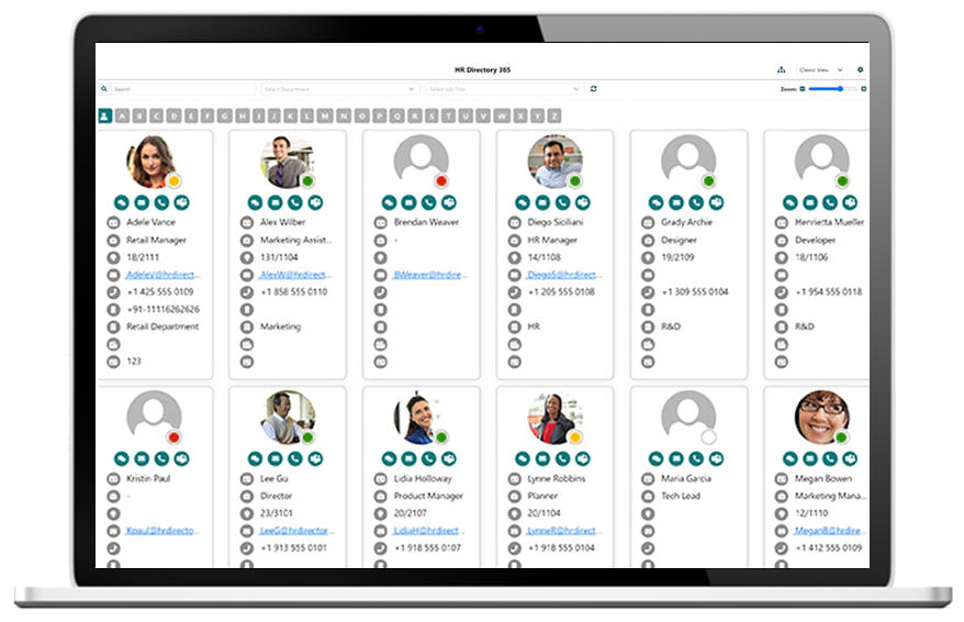 HR Directory 365 - Easy to Check Employee Current Status