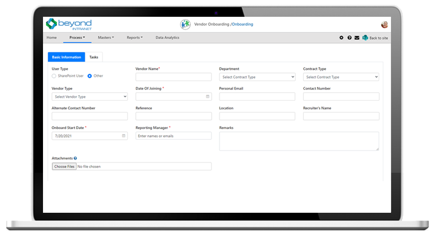 Vendor Onboarding