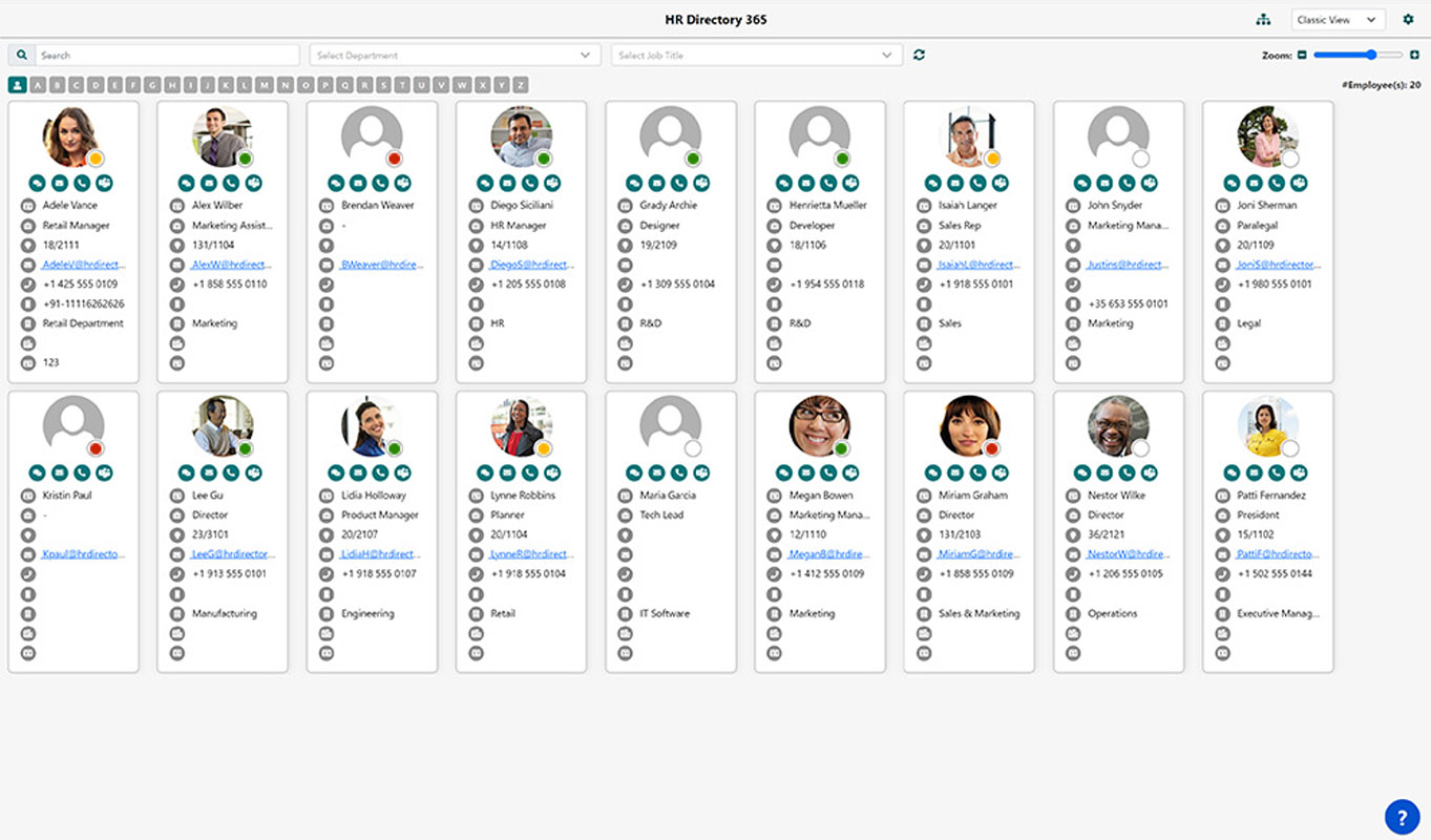 Easy to Check Employee Current Status