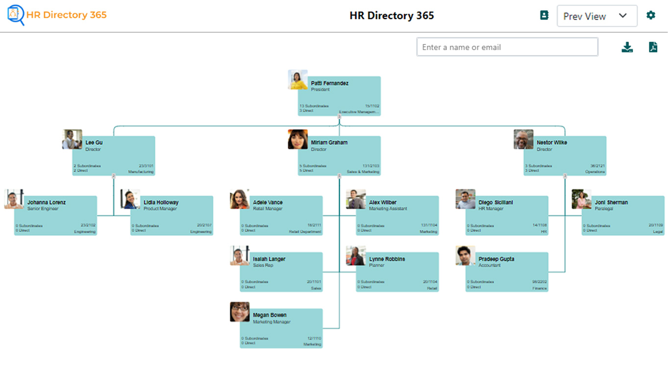 Organization Chart Flowchart 4