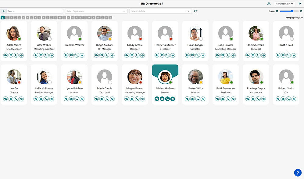 HR Directory Dashboard