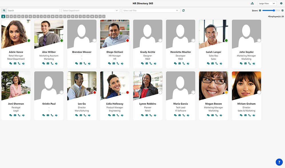 HR Directory Dashboard
