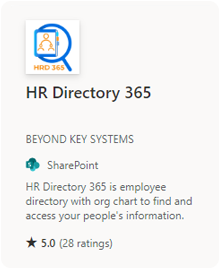 HR Directory App Source Raiting