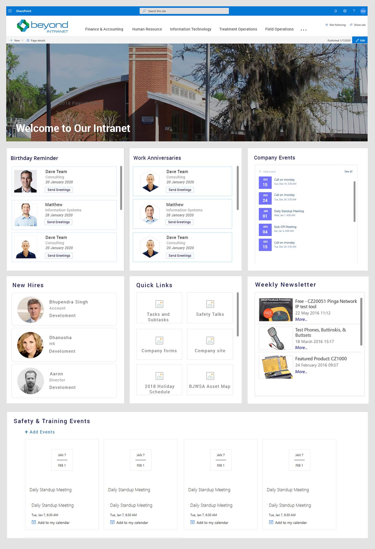 nonprofits Sharepoint Intranet Portal