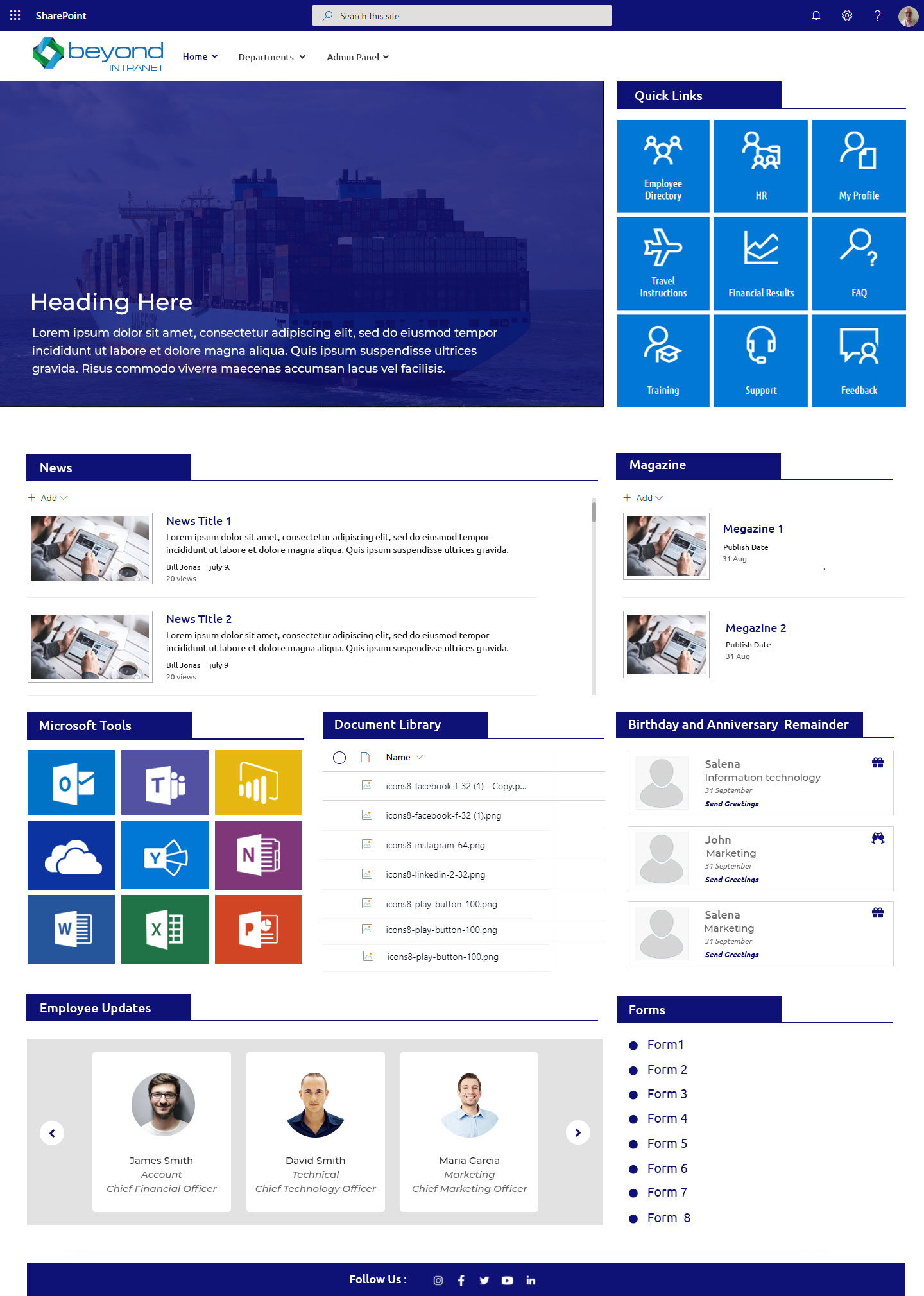 Ivantis Sharepoint Intranet Portal