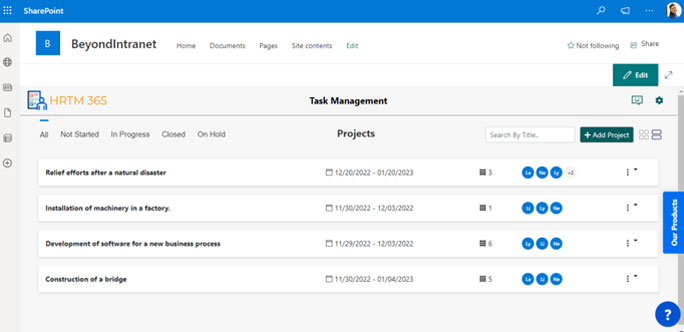 SharePoint Task Management App