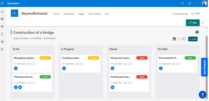 SharePoint Task Management App