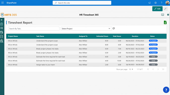 Comprehensive Timesheet Reports