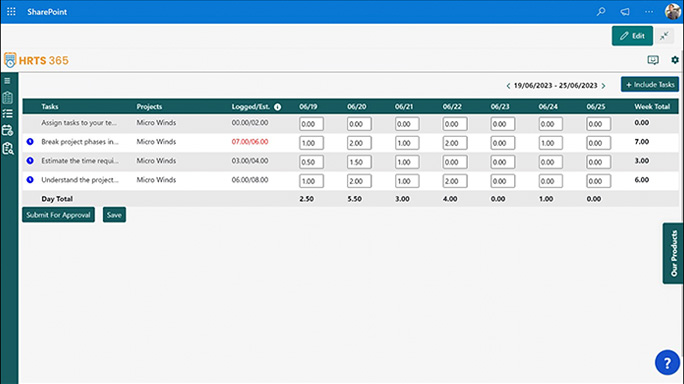 Timesheet Dashboard